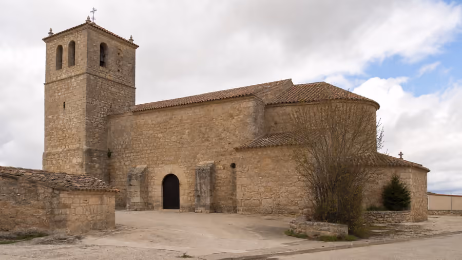 Recreación visual de Iglesia de la Asunción en Moratilla de los Meleros, Guadalajara.