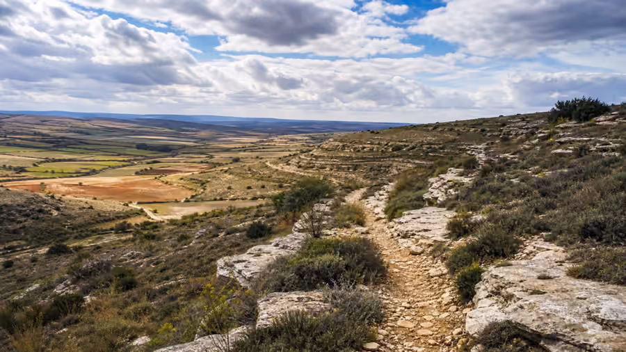 Recreación visual de Cuestas del páramo en Moratilla de los Meleros, Guadalajara.