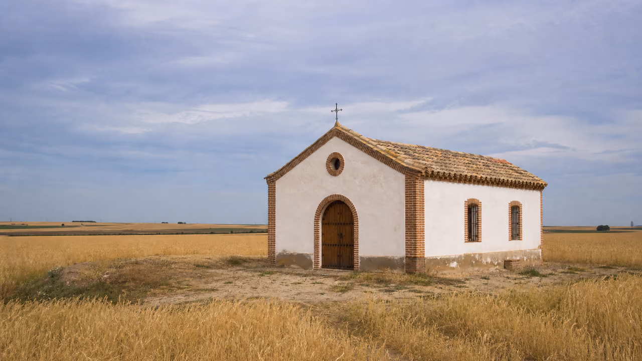 Recreación visual de Ermita de Santa Juana en Numancia de la Sagra, Toledo.