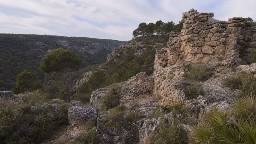 Recreación visual de Castillo de Rochafrida en Ossa de Montiel, Albacete.
