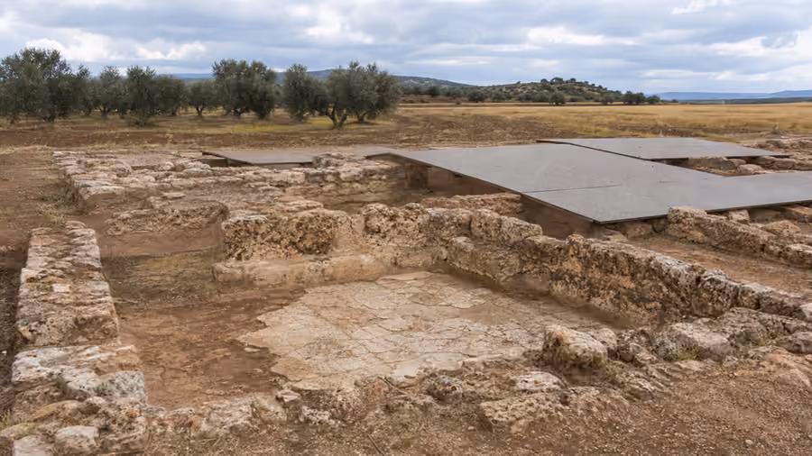 Recreación visual de Villa romana de La Ontavia en Terrinches, Ciudad Real.