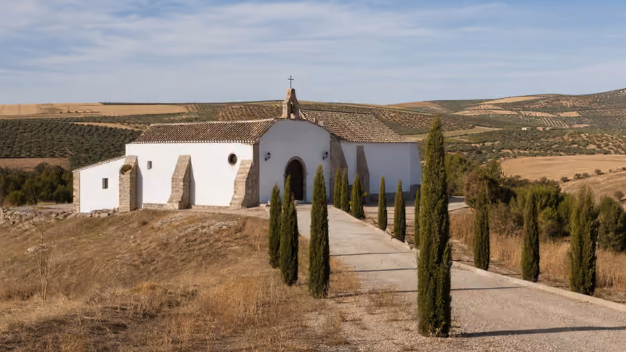 Recreación visual de Ermita de Nuestra Señora de Luciana en Terrinches, Ciudad Real.