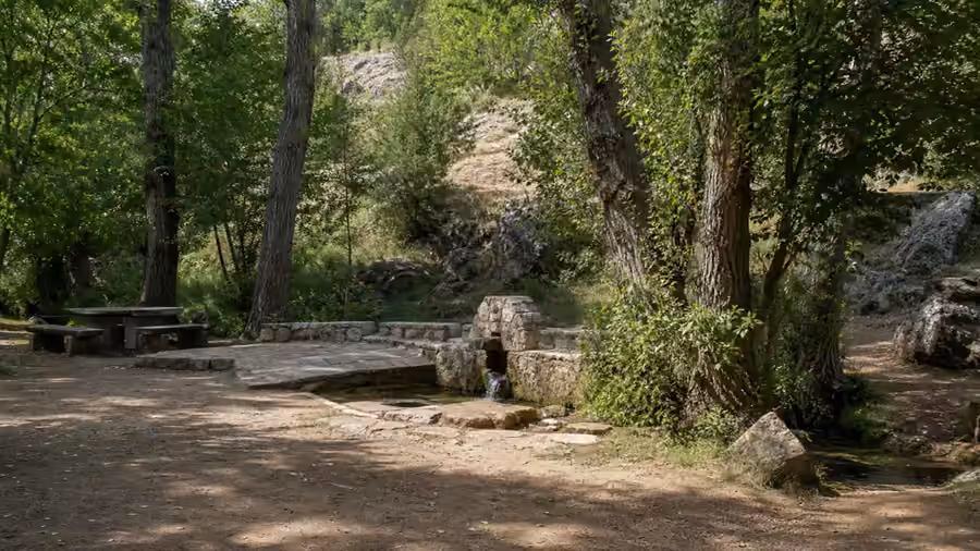 Recreación visual de Paraje de la Fuente Cura en Ablanque, Guadalajara.