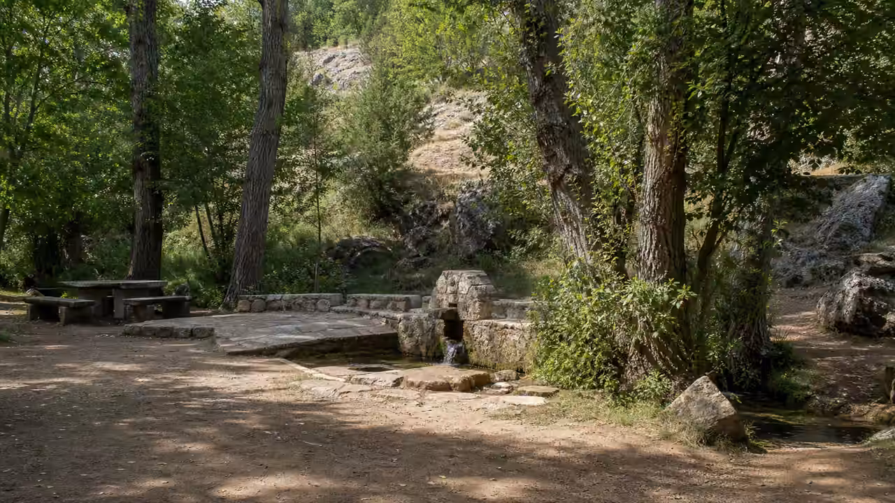 Recreación visual de Paraje de la Fuente Cura en Ablanque, Guadalajara.