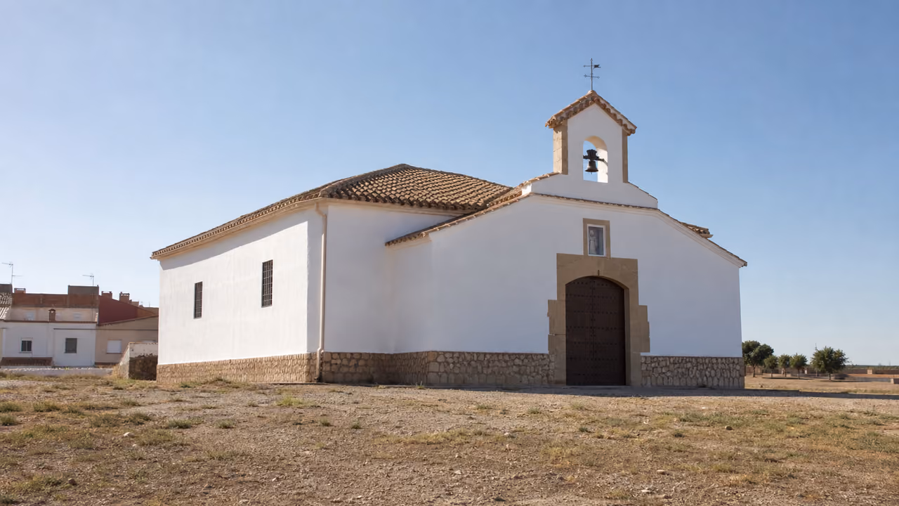Recreación visual de Ermita de la Virgen del Socorro en Argamasilla de Calatrava, Ciudad Real.