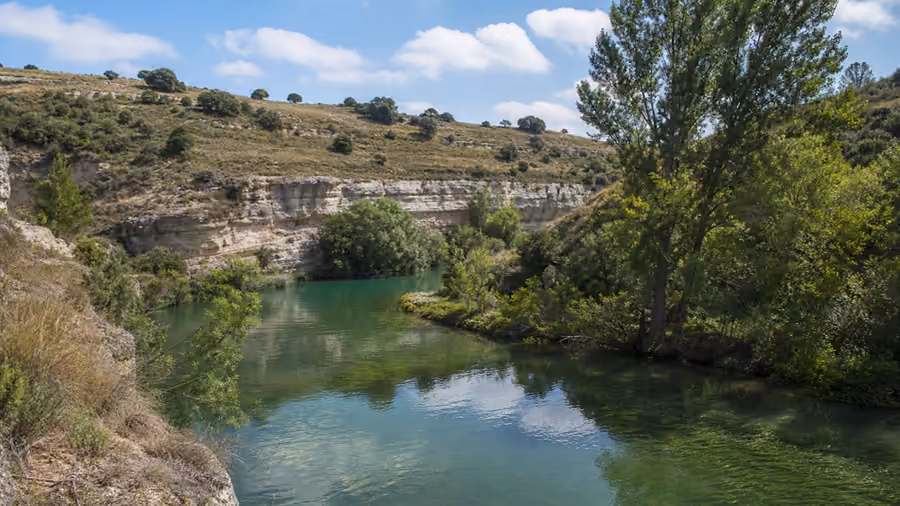 Recreación visual de Ribera del Júcar en Buenache de Alarcón, Cuenca.